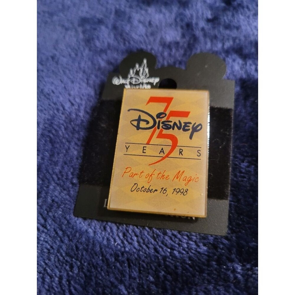 Vintage Disney 75 Years Part of the Magic Cast Member Pin 172504 DLR 1998